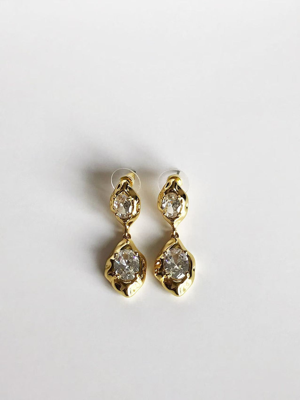 Molten Zircon Drop Earrings