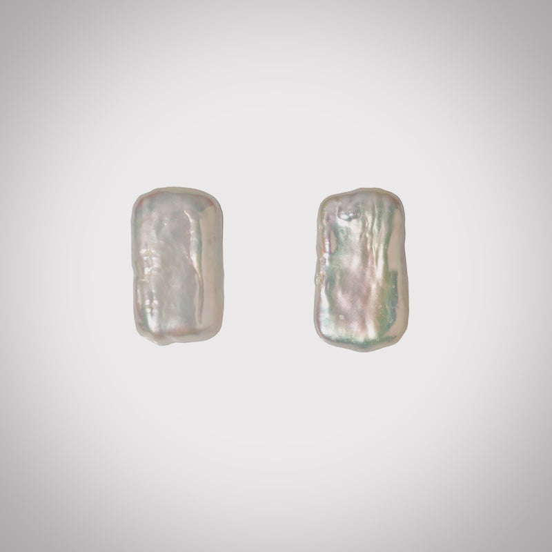 Baroque Pearl Stud Earrings from Gembee Jewellery
