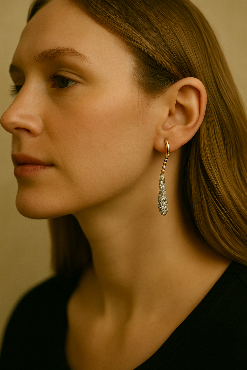 Retro Glamour: Vintage-Inspired Pavé Dangle Earrings