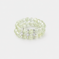 Double Row Prehnite Ring