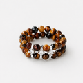 Double Row Tiger Eye Ring