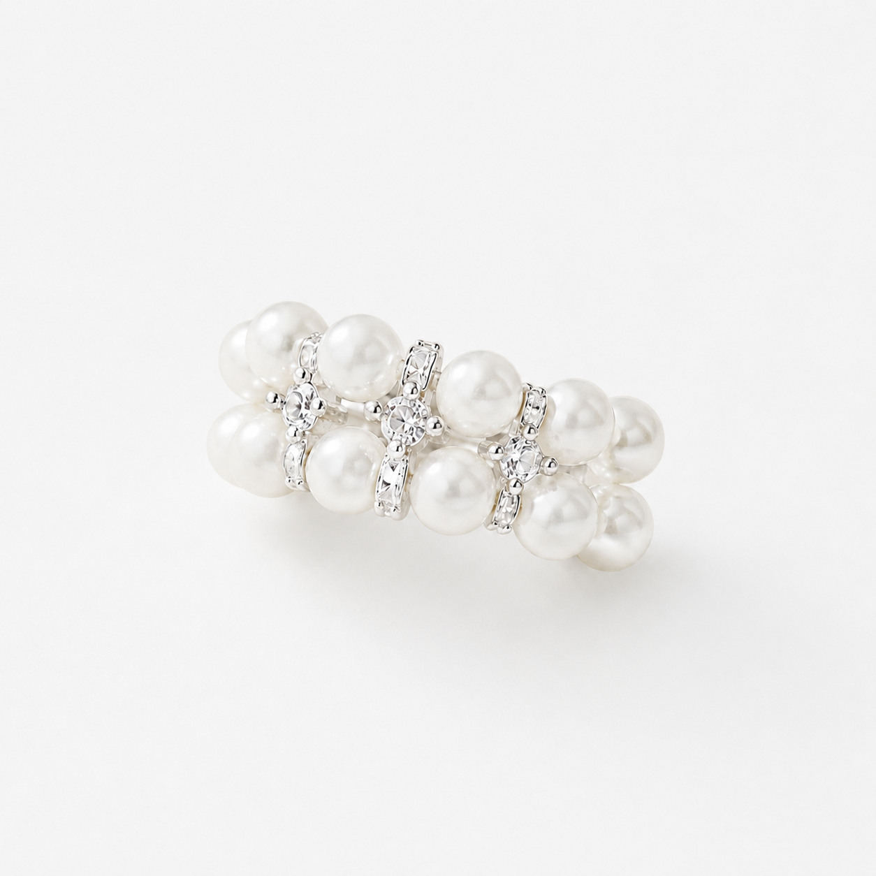 Double Row Freshwater Pearl Ring