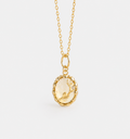Golden Rose Citrine Pendant Necklace