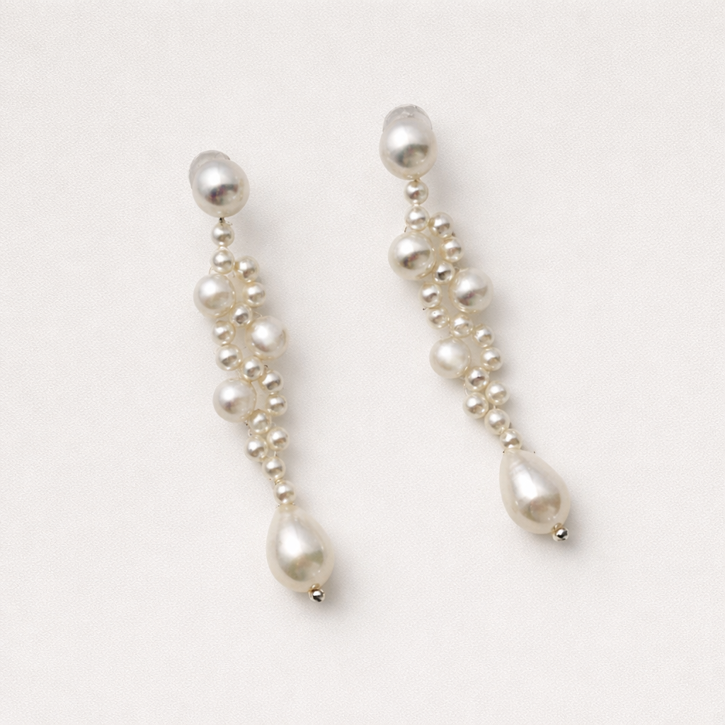 Handcrafted Freshwater Pearl Drop Earrings