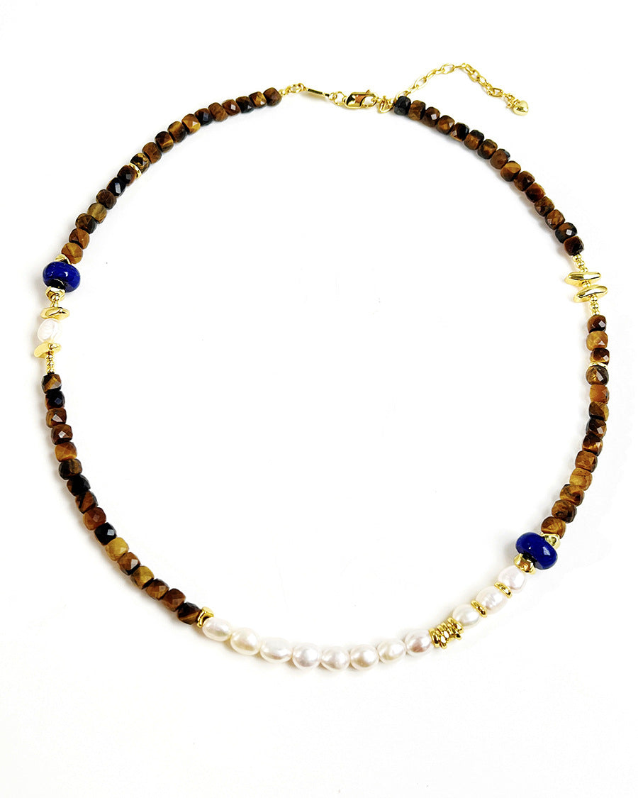 Harmony Pearl & Tiger’s Eye Necklace