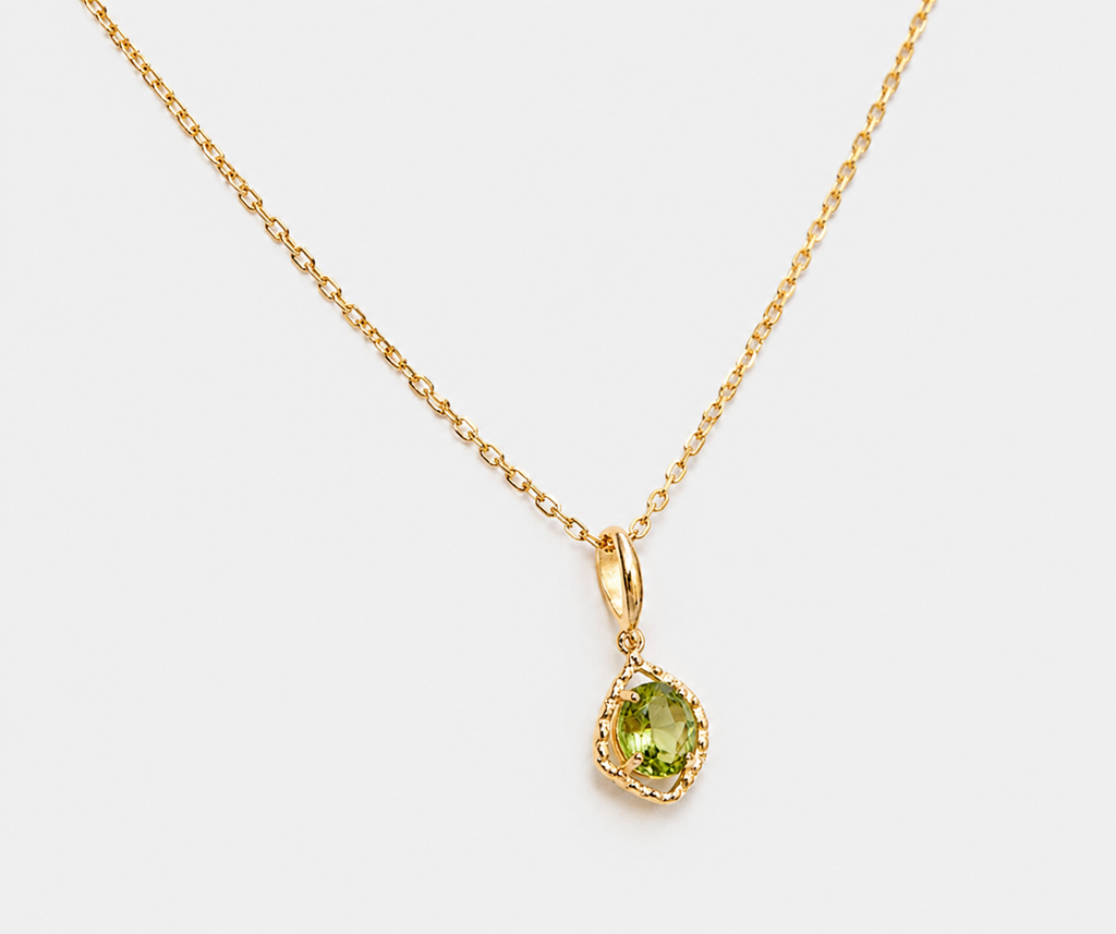 Irregular Peridot Necklace
