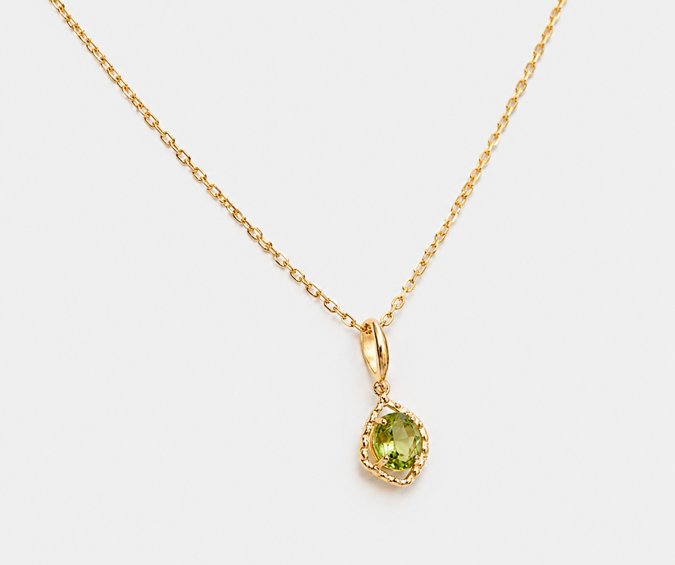 Irregular Peridot Necklace