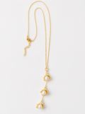 Lily of the Valley Freshwater Pearl Lariat Necklace