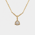 Natural Moonstone Trillion Cut Necklace