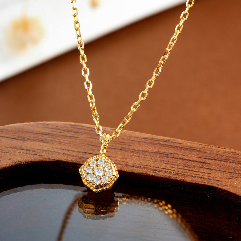 Natural Opal Reversible Necklace in Gold-Plated Sterling Silver