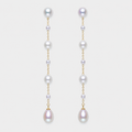 Freshwater Pearl Constellation Threader Earrings