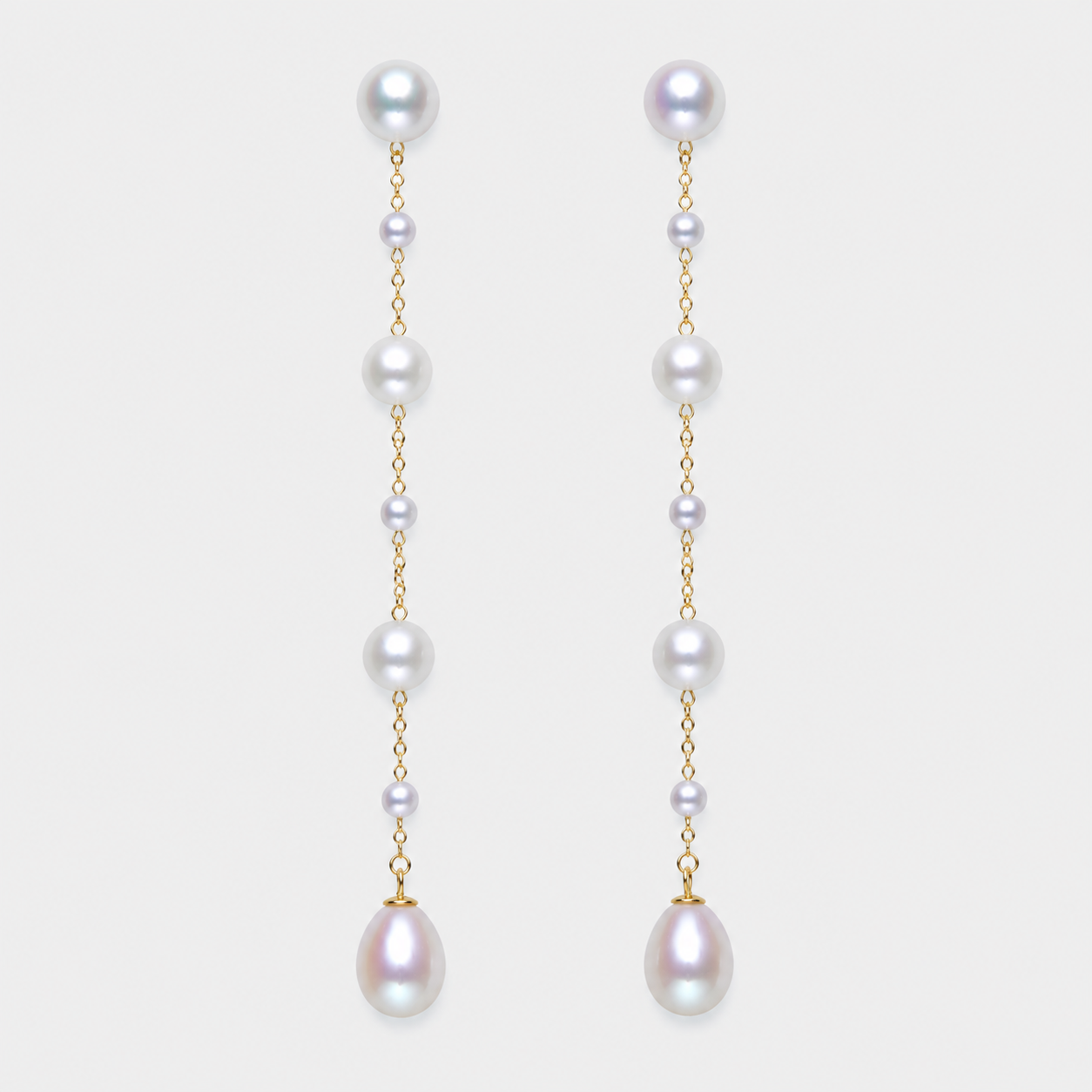 Freshwater Pearl Constellation Threader Earrings
