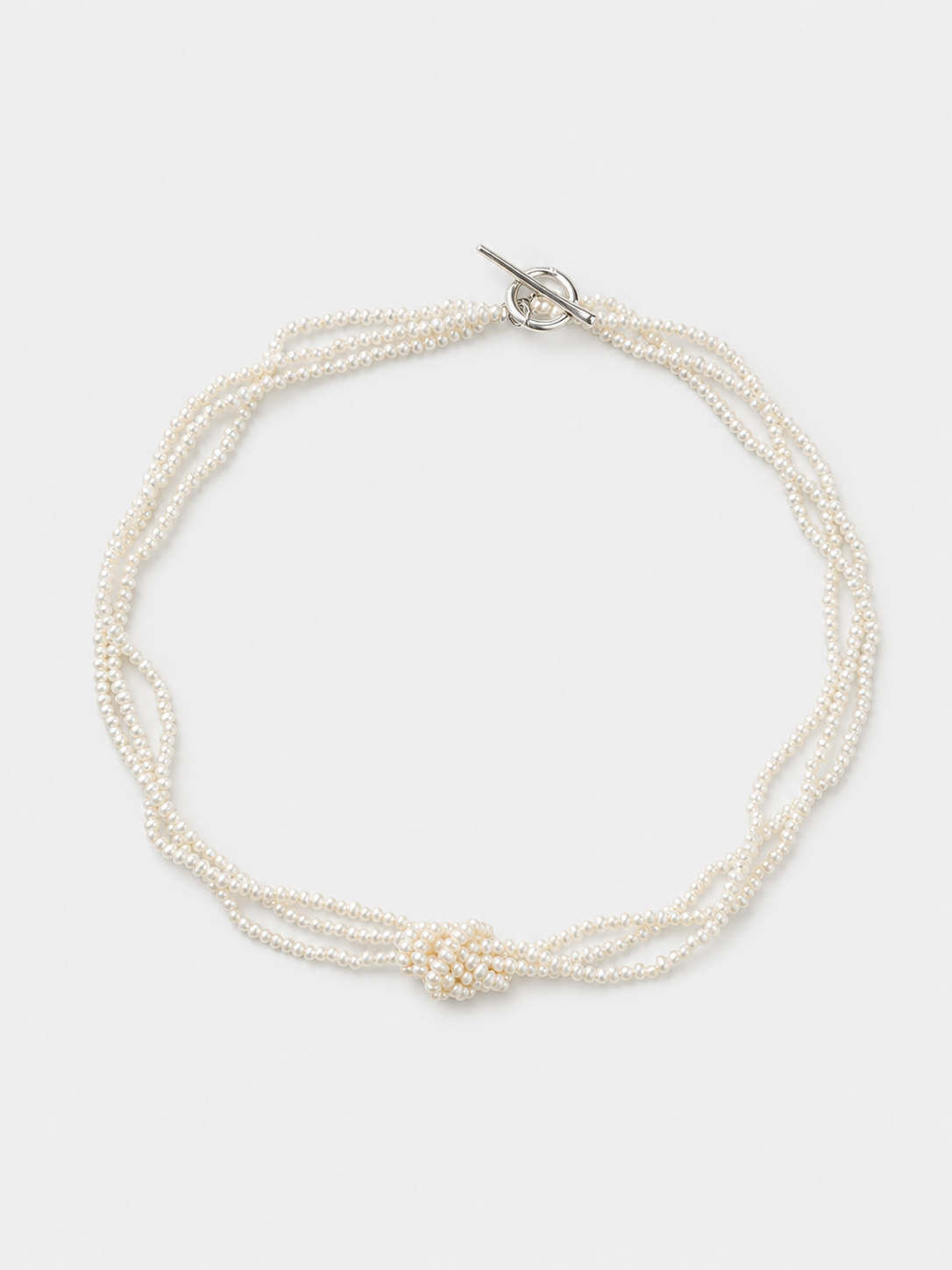 Seed Pearl Multi Strand Necklace
