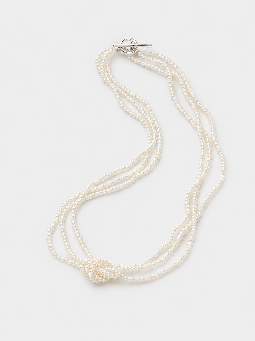 Seed Pearl Multi Strand Necklace