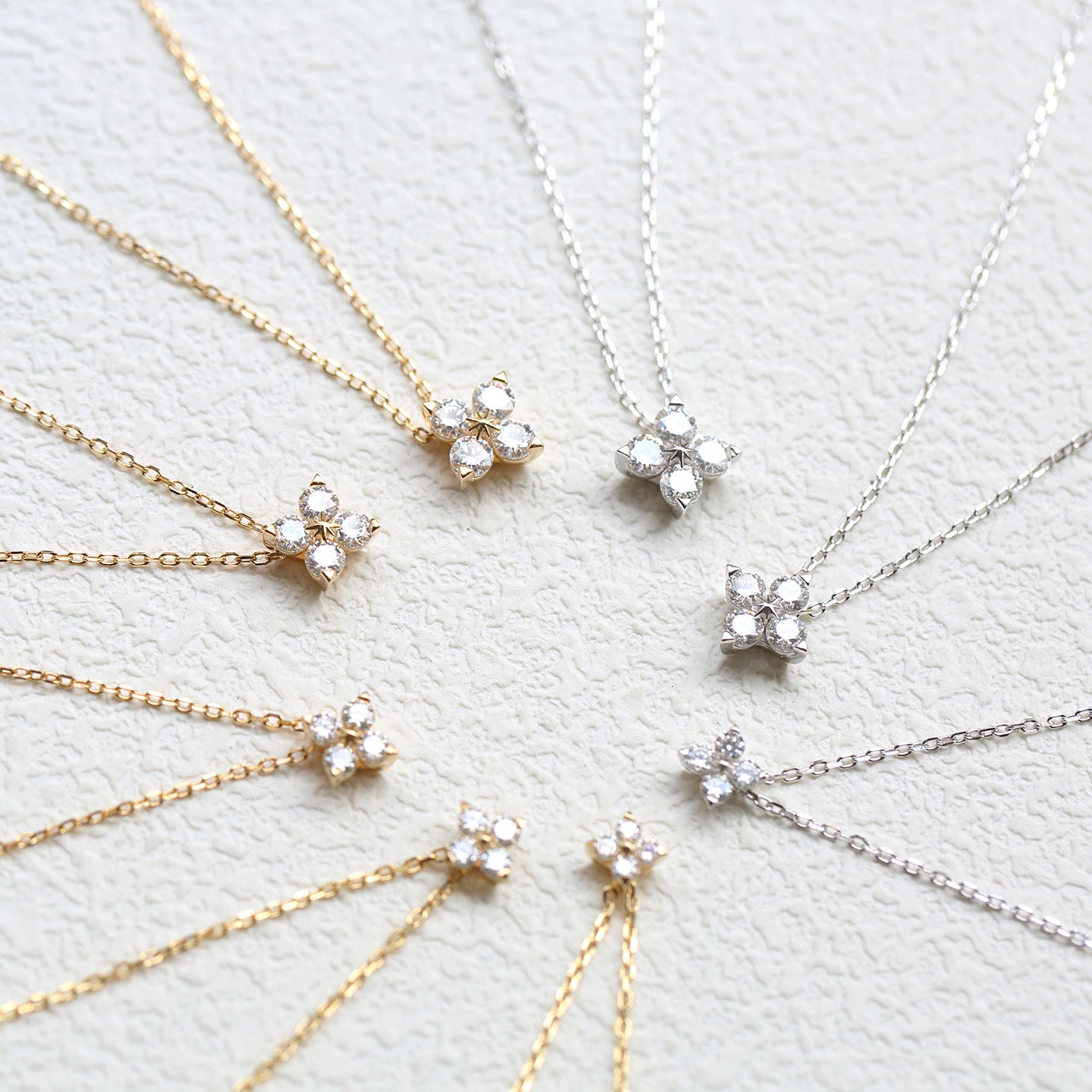 Shining Star Moissanite Clover Necklace