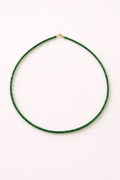 Tsavorite Beaded Necklace – Natural Green Garnet Gemstone Choker