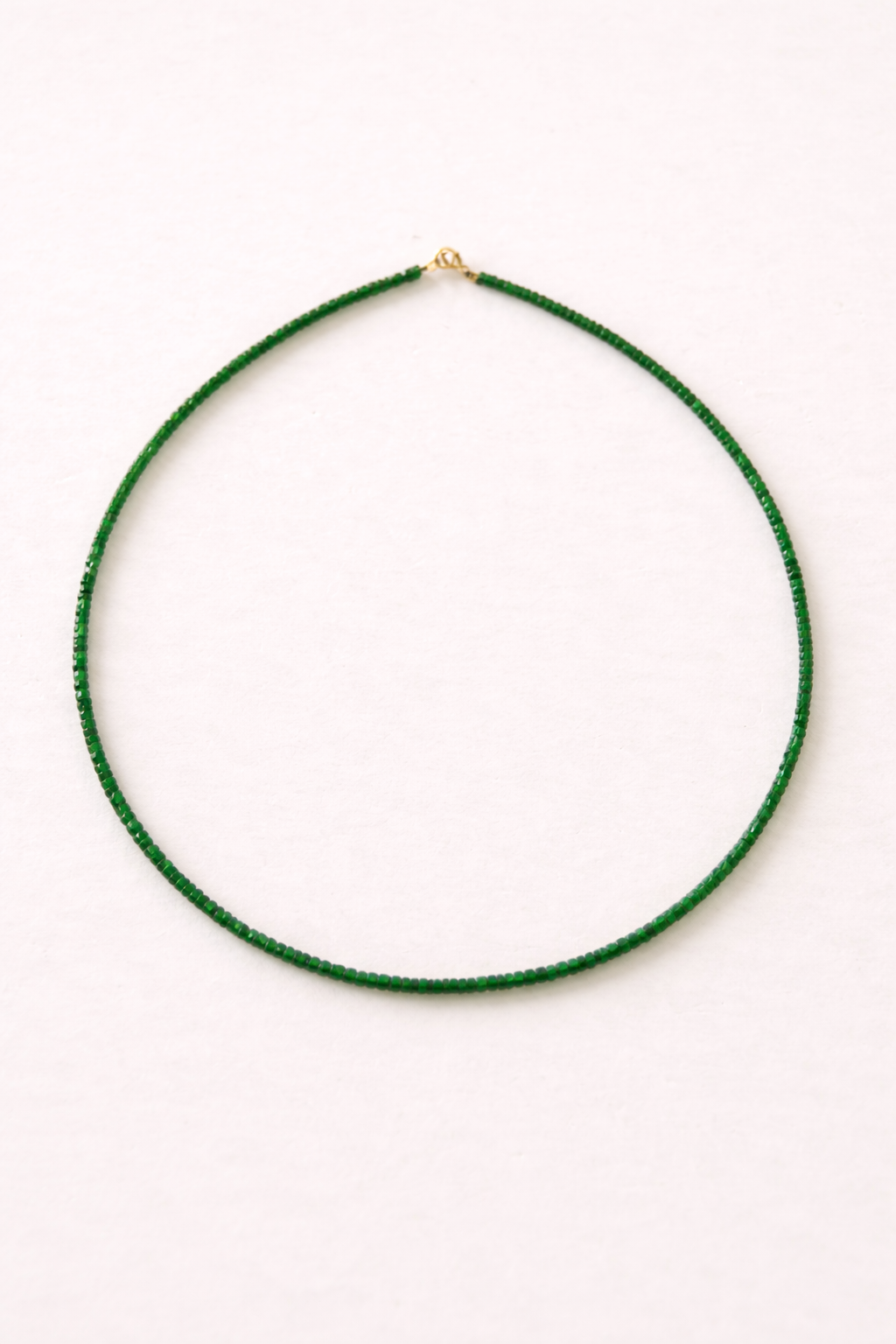 Tsavorite Beaded Necklace – Natural Green Garnet Gemstone Choker