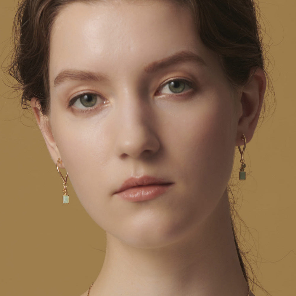 Vintage Marquise Ruby Stud Earrings — 925 Sterling Silver