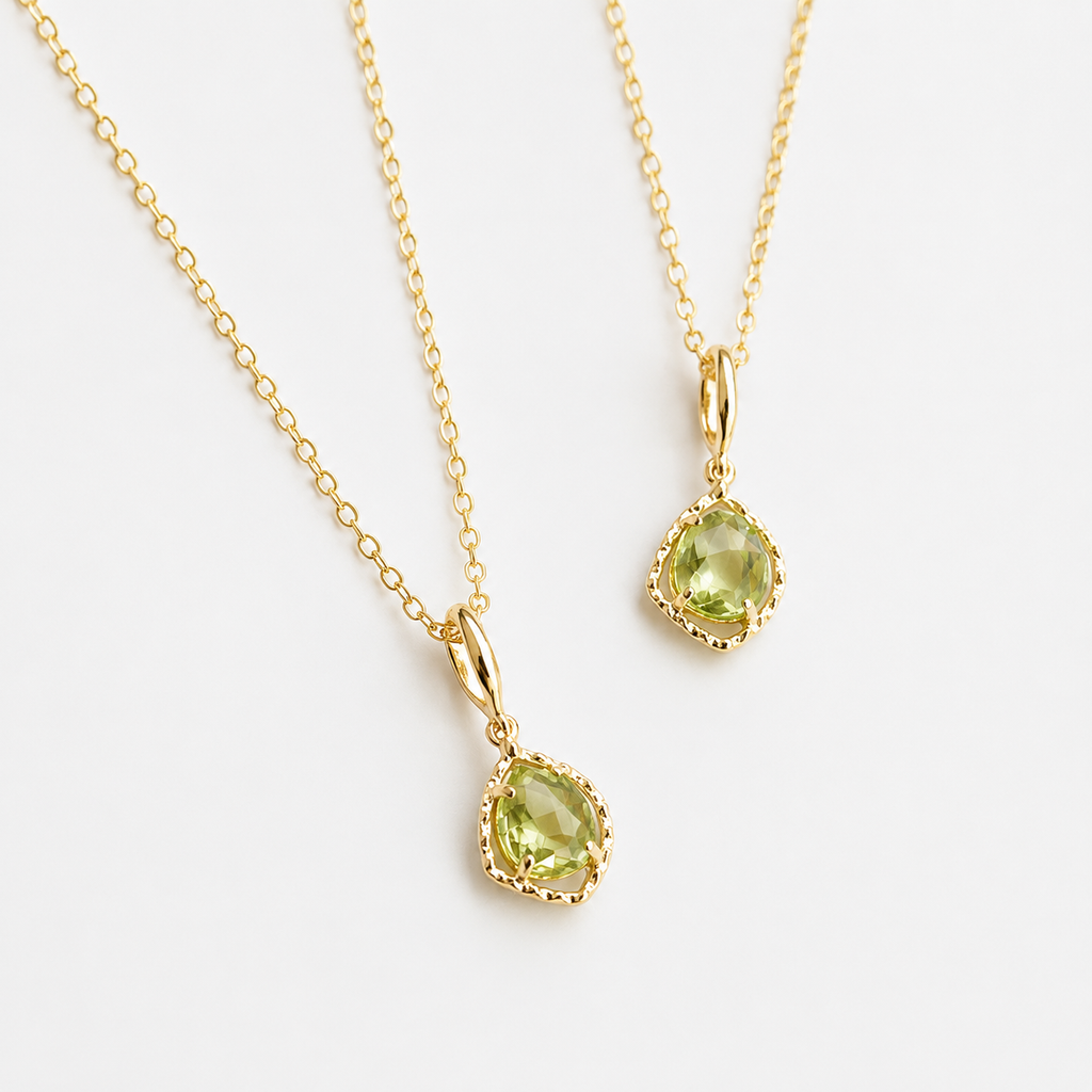Irregular Peridot Necklace