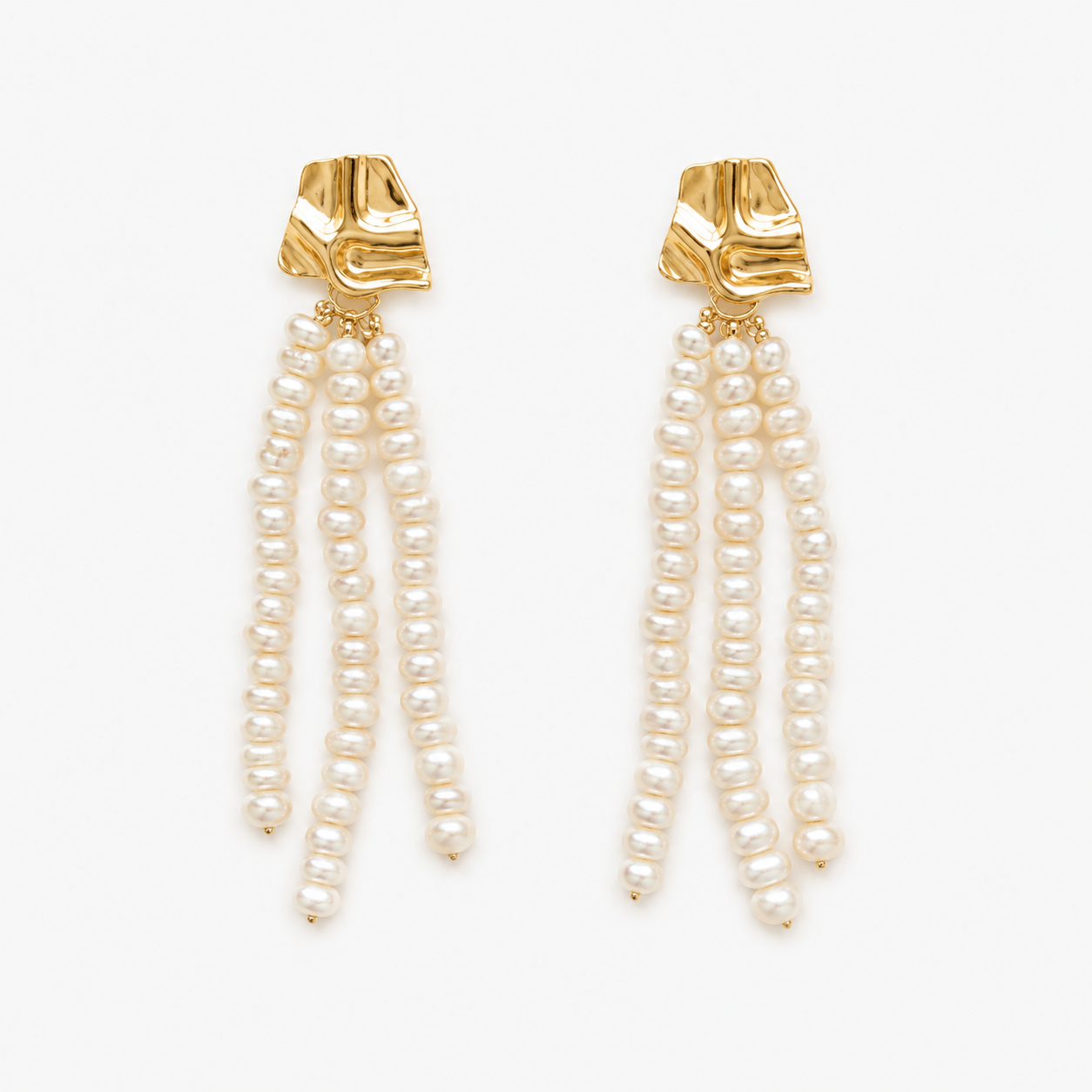 Pearl Tassel Earrings | Natural Freshwater Pearls