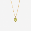 Marquise-Cut Peridot Necklace  | August birthstone